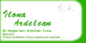 ilona ardelean business card